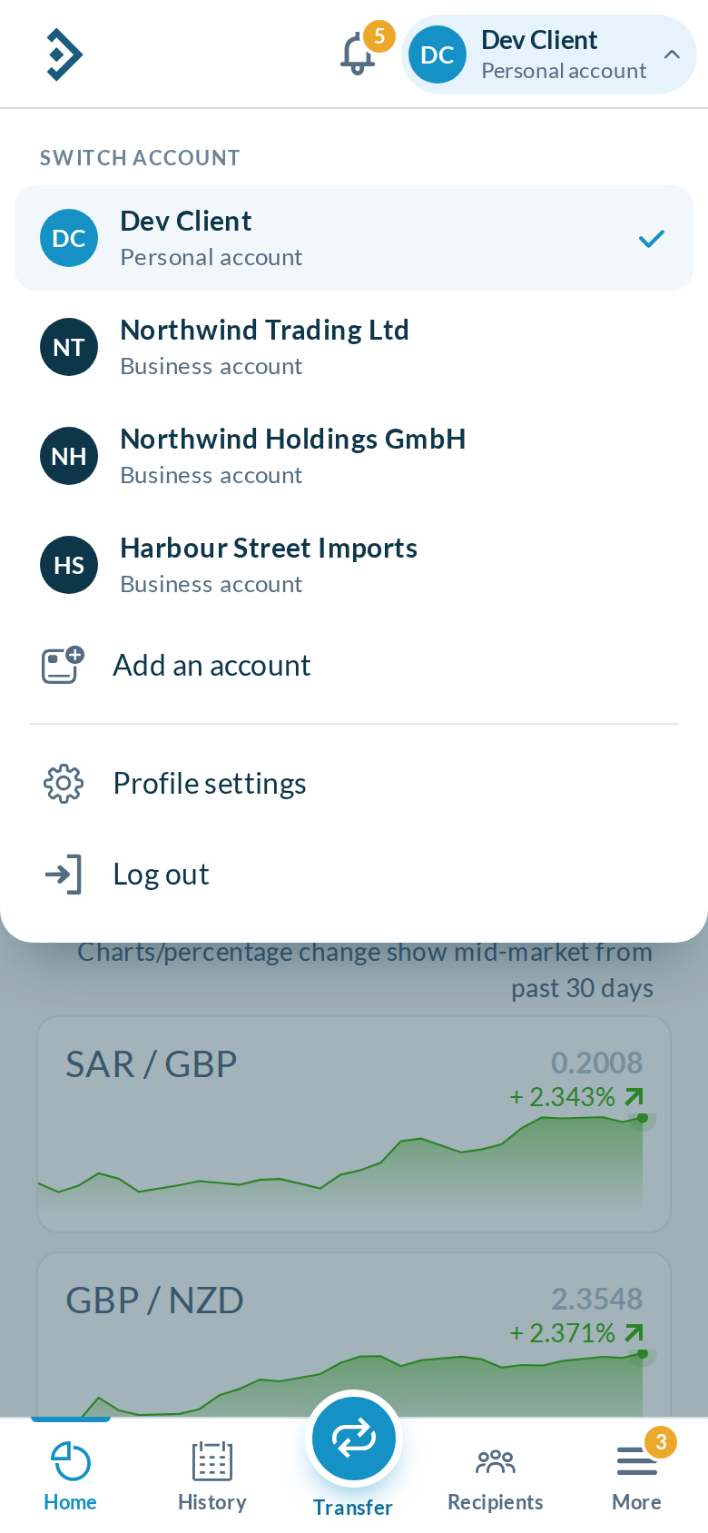 B: account open