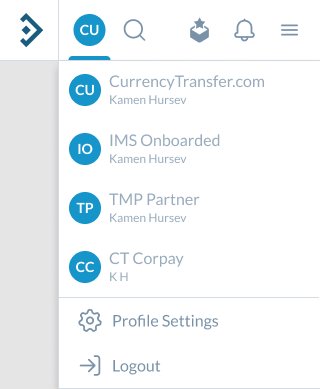 Figma: the avatar on the left opens the account menu