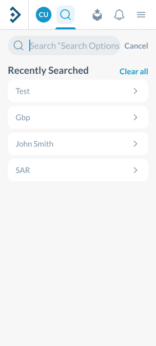 Figma: search opens full width